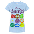 Blue - Front - Disney Womens-Ladies Bambi Motif T-Shirt