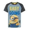 Charcoal - Front - Despicable Me Childrens Boys Easy Going Minion T-Shirt