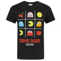 Black - Front - Pac-Man Official Mens Game Over T-Shirt
