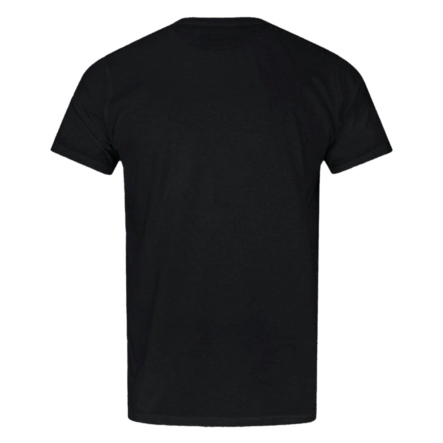 Black - Back - Superman Official Mens Man Of Steel Red Logo T-Shirt