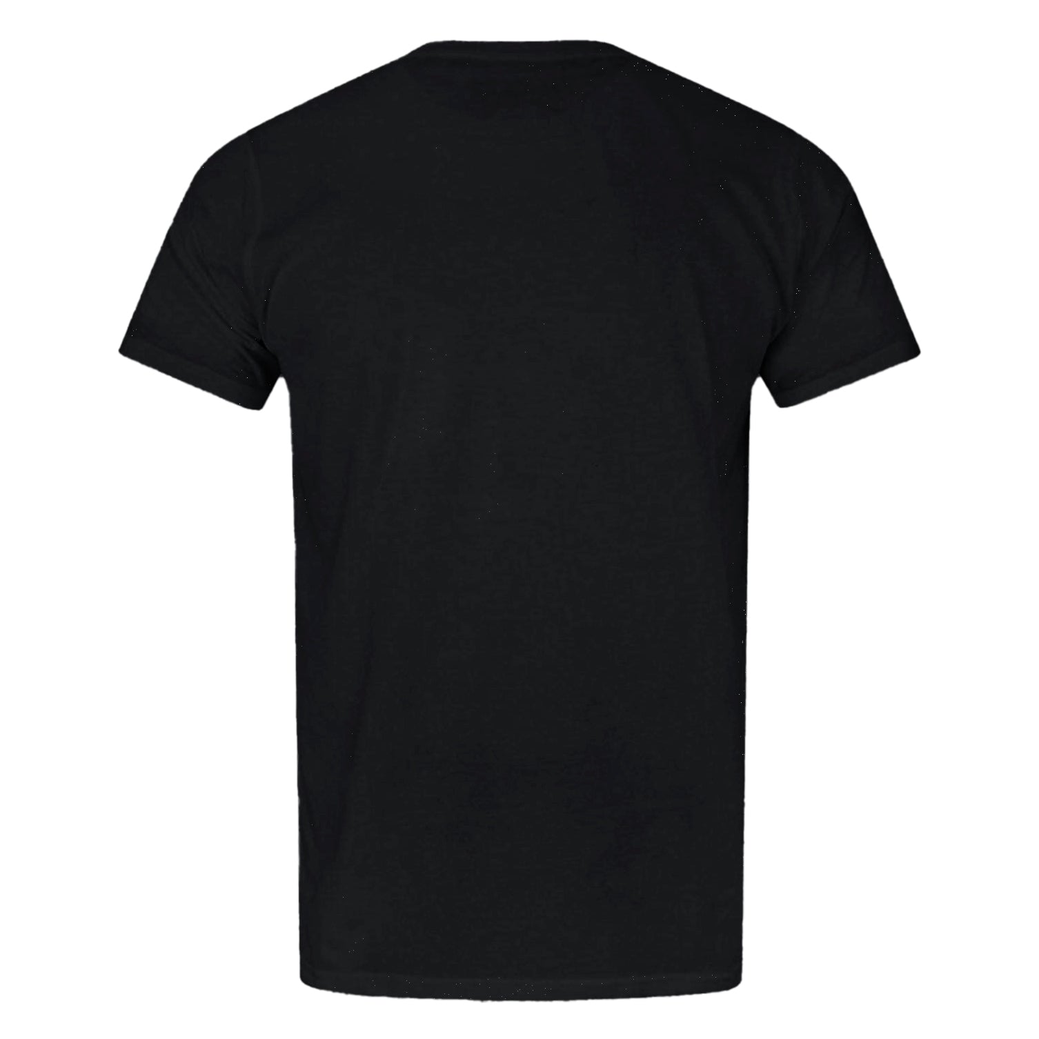 Black - Back - Superman Official Mens Man Of Steel Red Logo T-Shirt