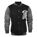 Grey-Black - Front - Sons Of Anarchy Official Mens Reaper Varsity Jacket