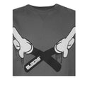 Charcoal - Back - Mickey Mouse Official Mens Crossed Arms Sweatshirt
