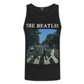 Black - Front - The Beatles Official Mens Abbey Road Vest