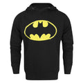 Black - Front - Batman Official Mens Speckle Distressed Logo Hoodie