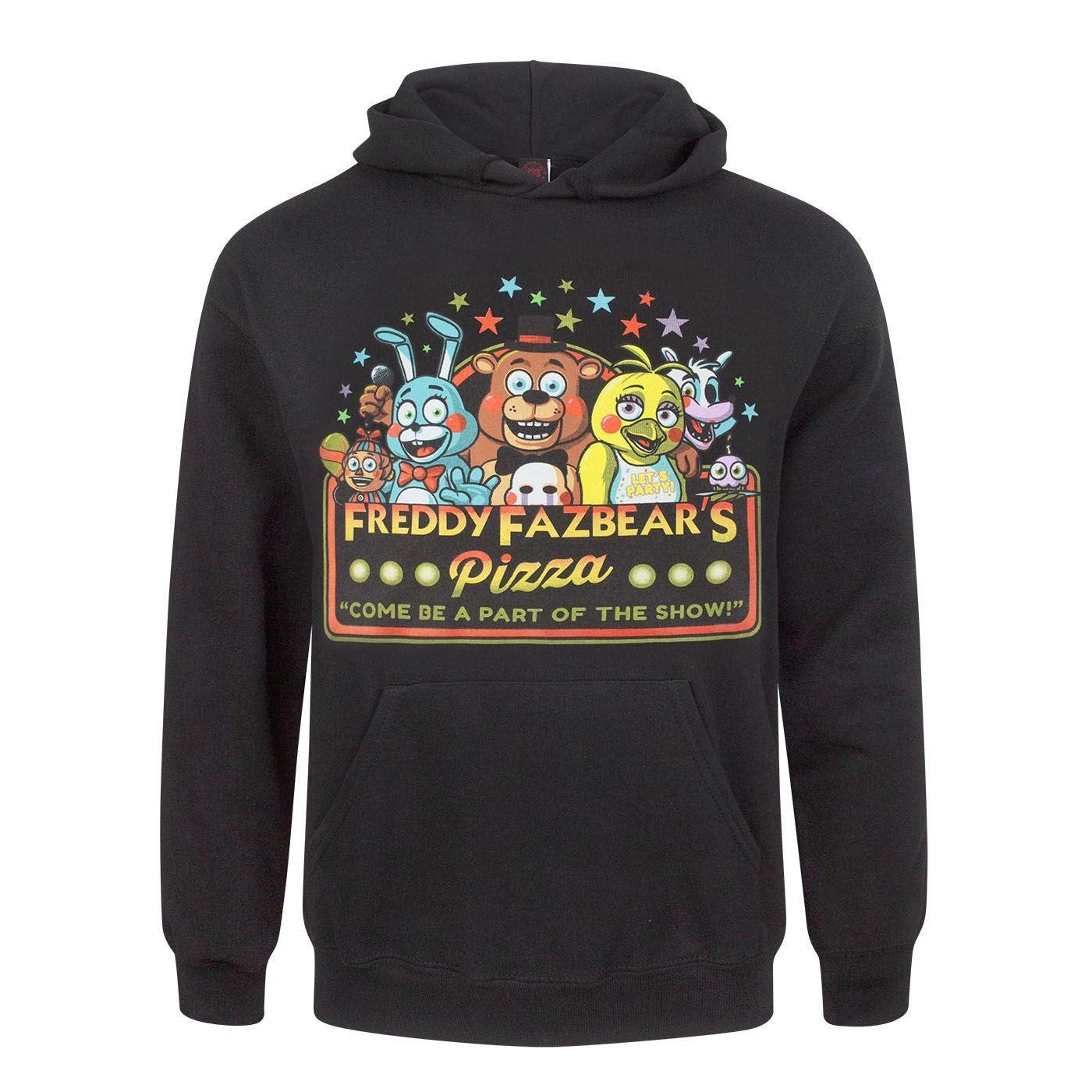 Black - Front - Five Nights At Freddys Official Mens Part Of The Show Hoodie
