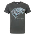 Charcoal - Front - Game Of Thrones Mens Stark Direwolf T-Shirt