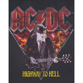 Black - Back - Amplified Mens AD-DC Highway To Hell Angus Young T-Shirt