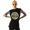 Black - Back - Amplified Womens-Ladies Guns N Roses Drum Sleeveless T-Shirt