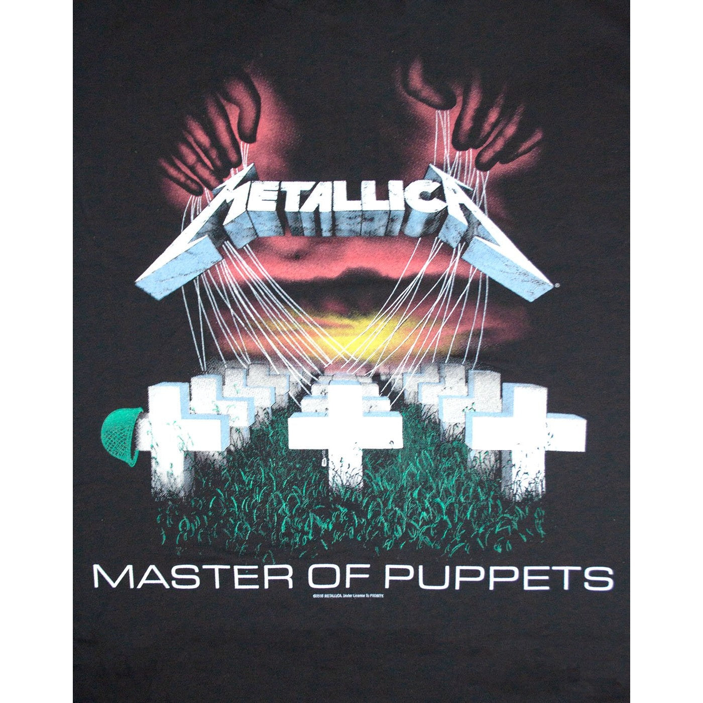 Black - Side - Amplified Womens-Ladies Metallica Master Of Puppets Sleeveless T-Shirt