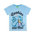 Blue - Back - Sesame Street Womens-Ladies Cookie Monster Pyjamas