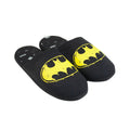Black-Yellow - Back - DC Comics Mens Batman Logo Slippers