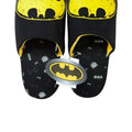 Black-Yellow - Lifestyle - DC Comics Mens Batman Logo Slippers