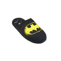 Black-Yellow - Front - DC Comics Mens Batman Logo Slippers