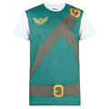 White-Green-Brown - Front - The Legend of Zelda Mens Classic Costume Cosplay T-Shirt