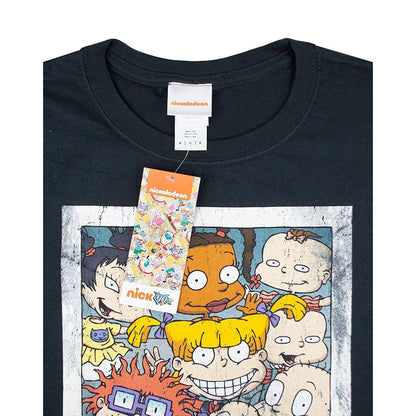 Black - Side - Nickelodeon Mens Rugrats Polaroid T-Shirt