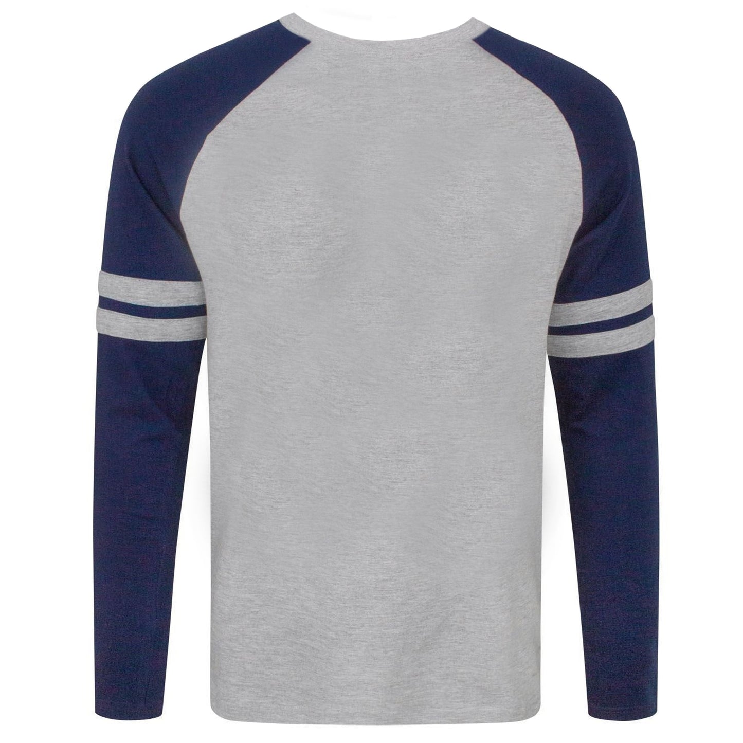 Grey-Navy - Back - Harry Potter Mens Hogwarts Raglan Top