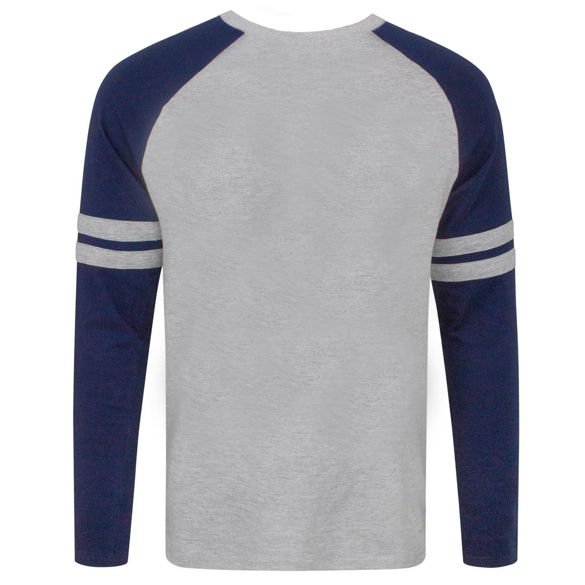 Grey-Navy - Back - Harry Potter Mens Hogwarts Raglan Top