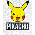 Marl Grey-Yellow - Back - Pokemon Boys Pikachu Face Short Pyjamas Set