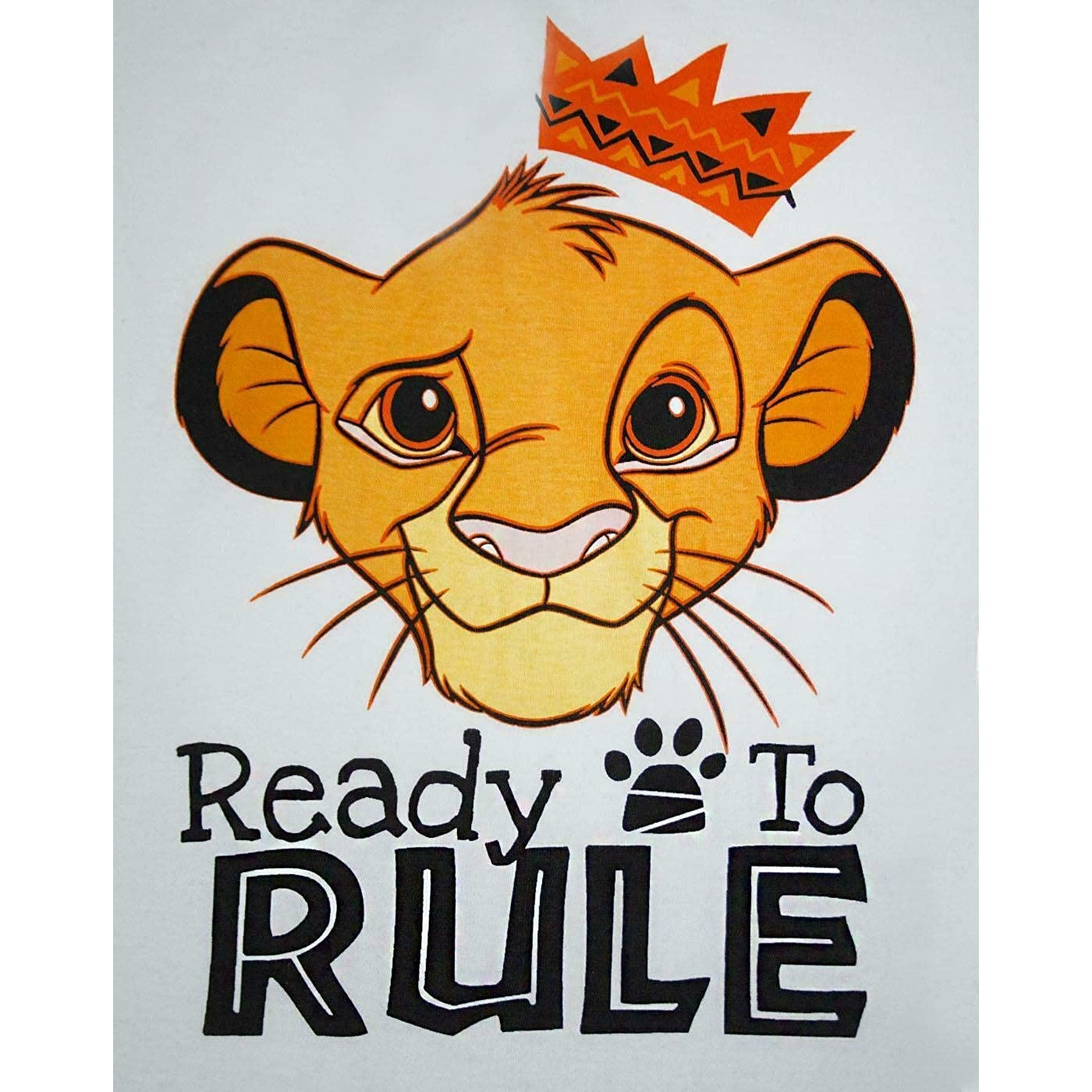 Grey-Orange - Side - The Lion King Boys Ready To Rule Short Pyjama Set