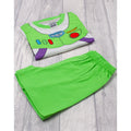 White-Green - Back - Toy Story Boys Buzz Lightyear Costume Pyjama Set