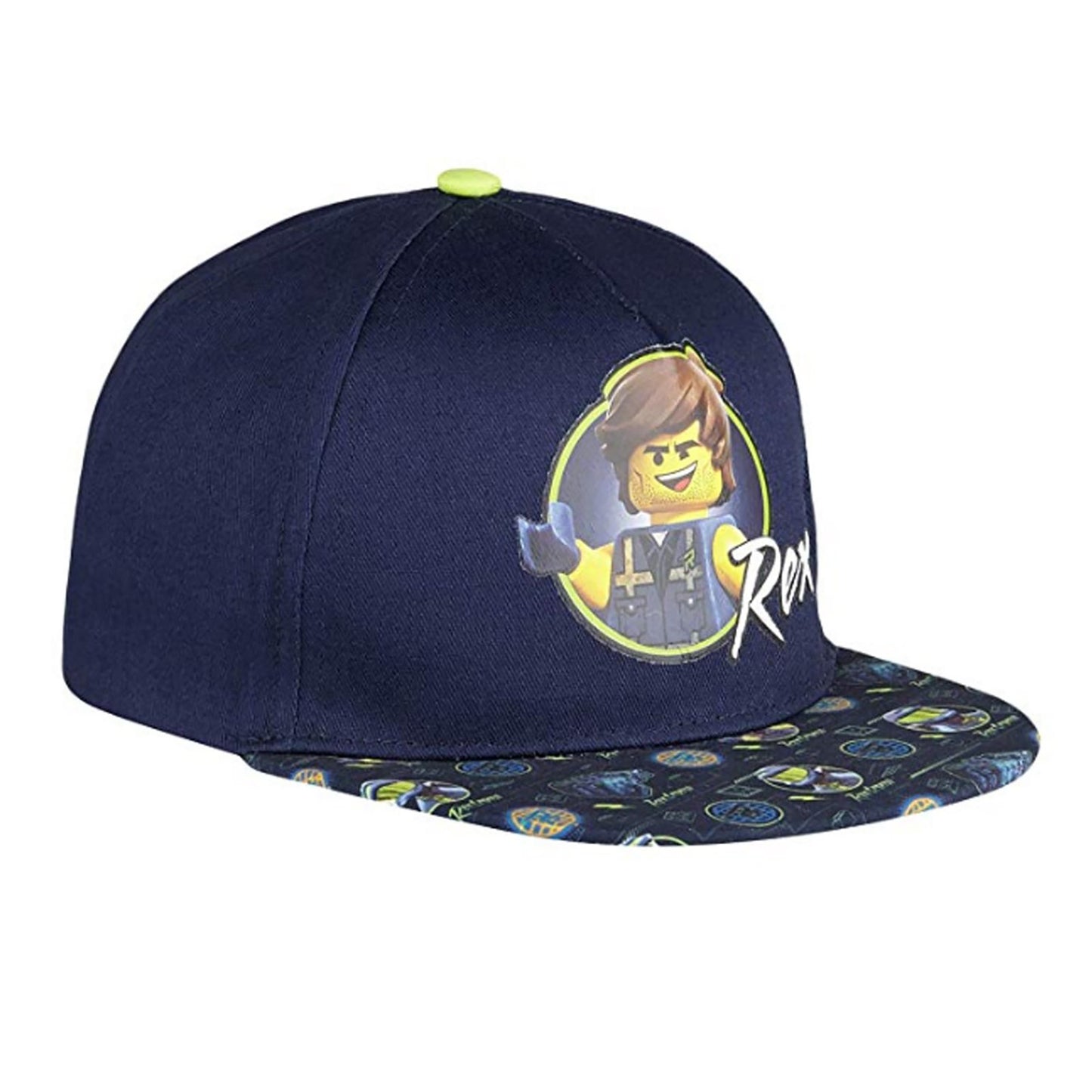 Navy - Front - Lego Movie 2 Childrens-Kids Rex Snapback Cap