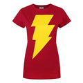 Red - Front - Shazam Womens-Ladies Logo T-Shirt