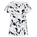 White-Black - Front - Minnie Mouse Womens-Ladies Boyfriend Fit T-shirt