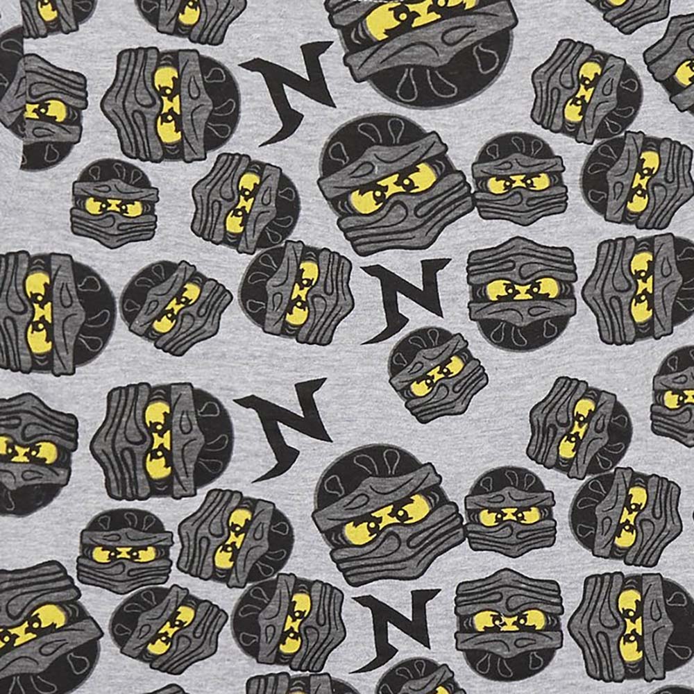 Grey - Side - Lego Ninjago Boys All Over Print T-Shirt