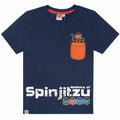 Navy - Front - Lego Ninjago Boys Spinjitzu Pocket Ninja T-Shirt