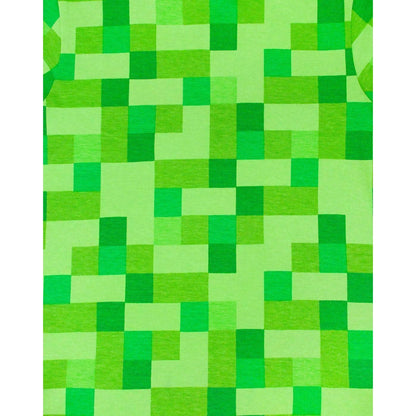 Green - Back - Minecraft Boys All Over Creeper T-Shirt