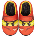 Red - Front - Lego Ninjago Boys Red Ninja Kai Slippers