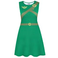 Green - Front - The Legend Of Zelda Womens-Ladies Classic Link Costume Dress