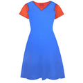 Blue-Red - Back - Super Mario Womens-Ladies Costume Dress