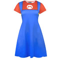 Blue-Red - Front - Super Mario Womens-Ladies Costume Dress