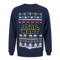 Navy - Front - Star Wars Unisex Logo Christmas Sweatshirt