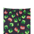 Black - Side - Minecraft Mens Creeper TNT Pyjama Bottoms