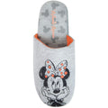 Grey - Back - Disney Minnie Mouse Sketch Womens-Ladies Slippers