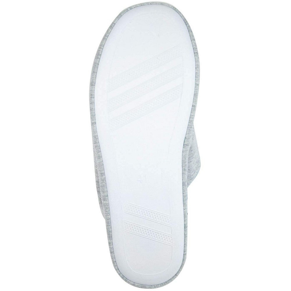Grey - Side - Disney Minnie Mouse Sketch Womens-Ladies Slippers