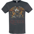 Charcoal - Front - Amplified Queen Coral Crest Mens T-Shirt
