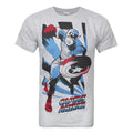 Grey-Blue-Red - Front - Captain America Mens T-Shirt