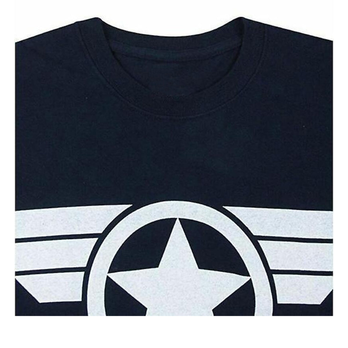 Navy - Side - Captain America Mens Super Soldier T-Shirt