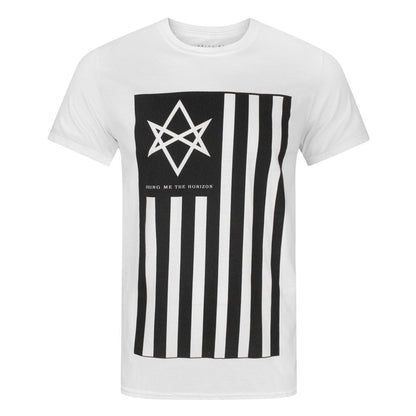 White-Black - Front - Bring Me The Horizon Mens Antivist T-Shirt
