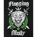 Black-White-Green - Side - Flogging Molly Mens Lion T-Shirt