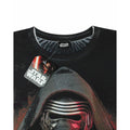 Black-Red - Side - Star Wars: The Force Awakens Mens Kylo Ren Lightsaber T-Shirt