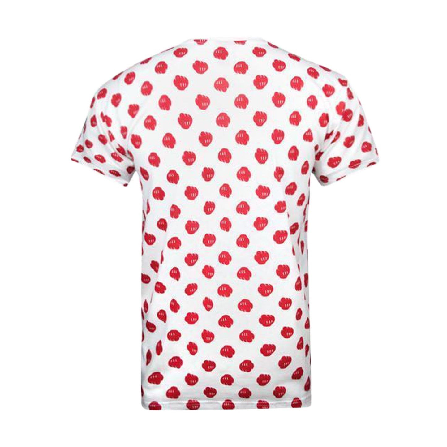 Red-White - Back - Bloc 28 Mens Fist Pattern Disney T-Shirt