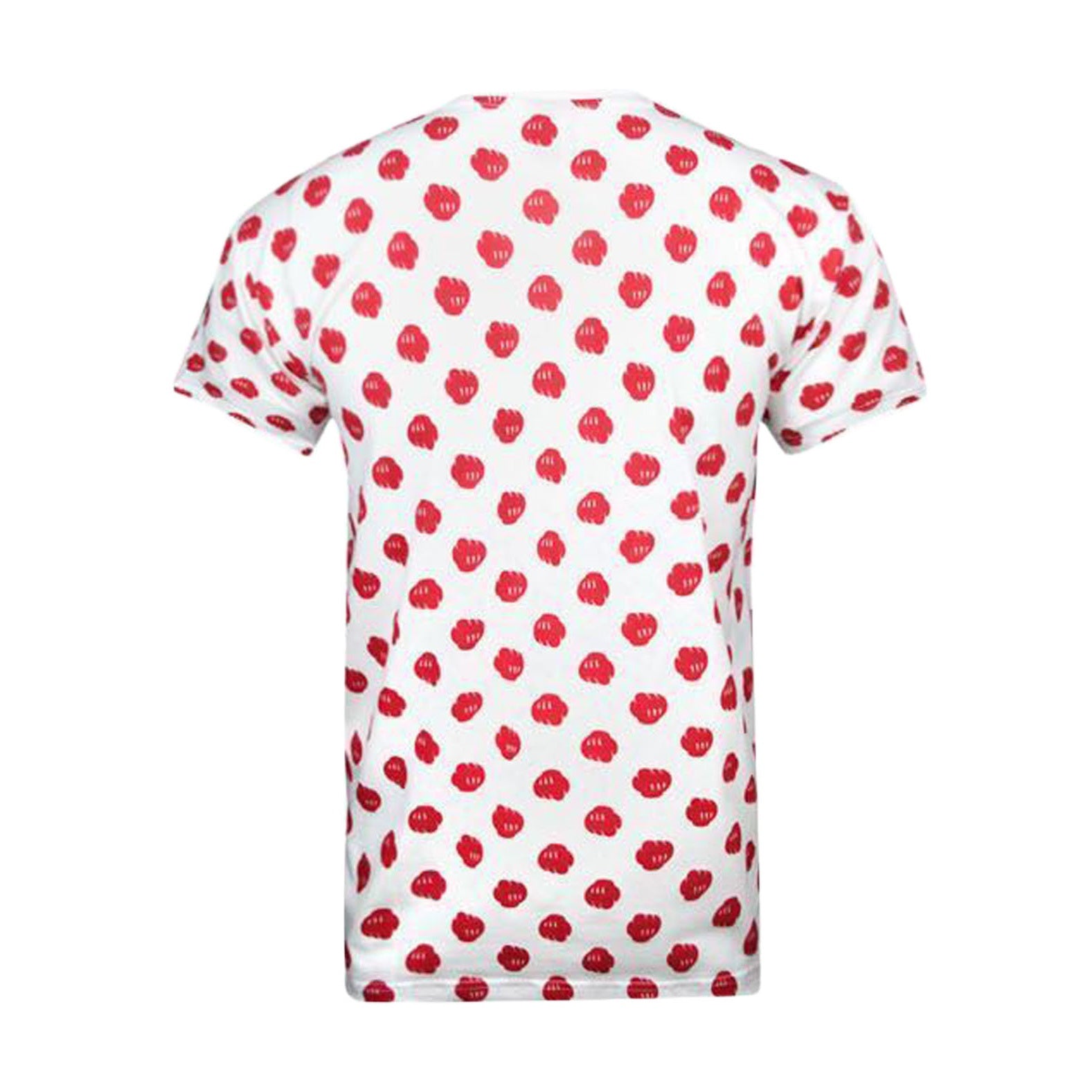 Red-White - Back - Bloc 28 Mens Fist Pattern Disney T-Shirt