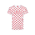 Red-White - Front - Bloc 28 Mens Fist Pattern Disney T-Shirt
