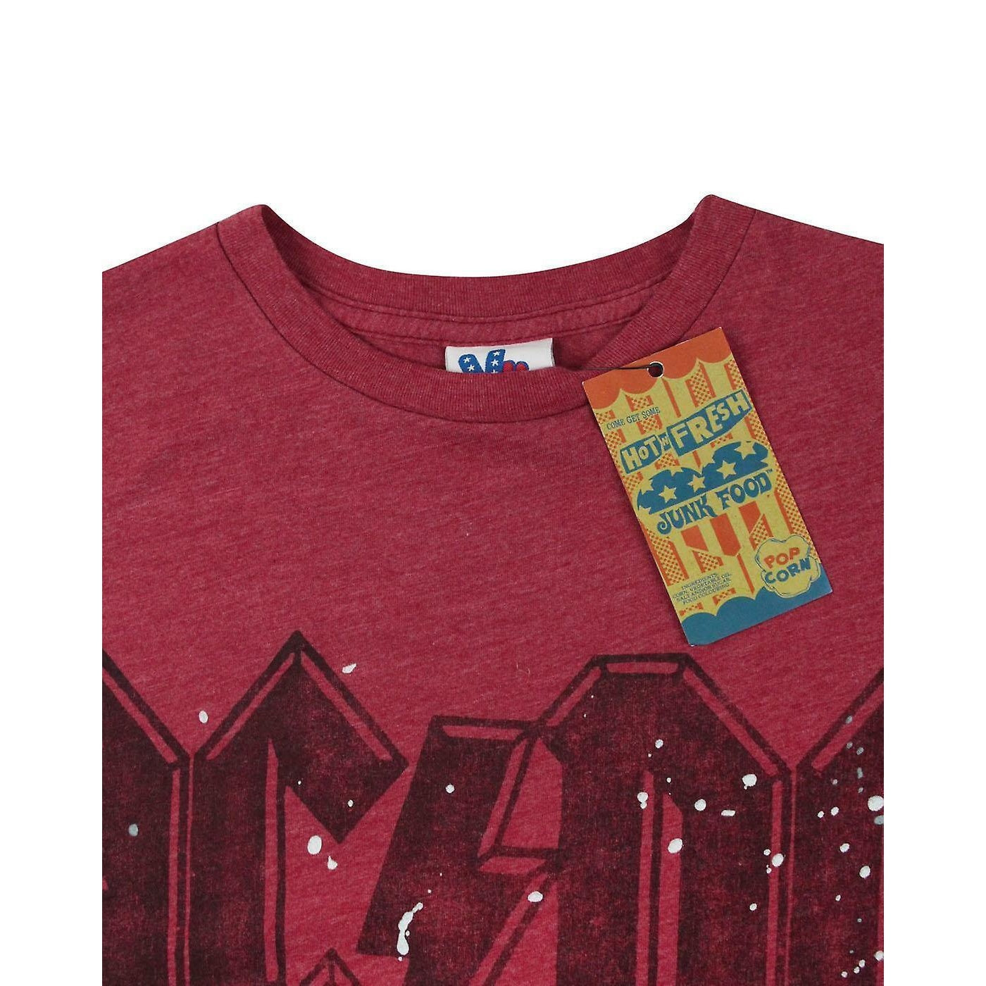 Red - Lifestyle - Junk Food Mens Paint Splatter AC-DC T-Shirt