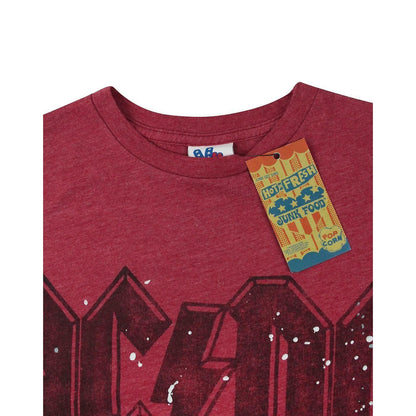 Red - Lifestyle - Junk Food Mens Paint Splatter AC-DC T-Shirt